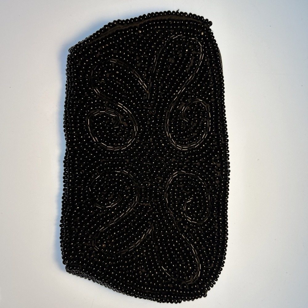 VINTAGE BEADED HANDBAG CLUTCH "BAG BY DEBBIE" HANDMADE JAPAN, FORMAL